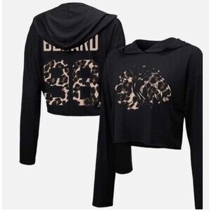 NWT - Women's Majestic Threads Connor Bedard Chicago Blackhawks Leopard Size S